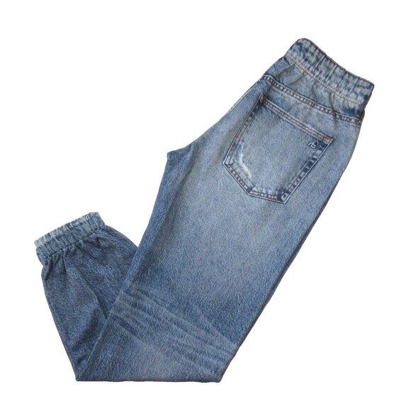 NWT rag & bone Miramar Jogger in Lynn Photo Print Faux Jean Sweatpants XS - Picture 6 of 9